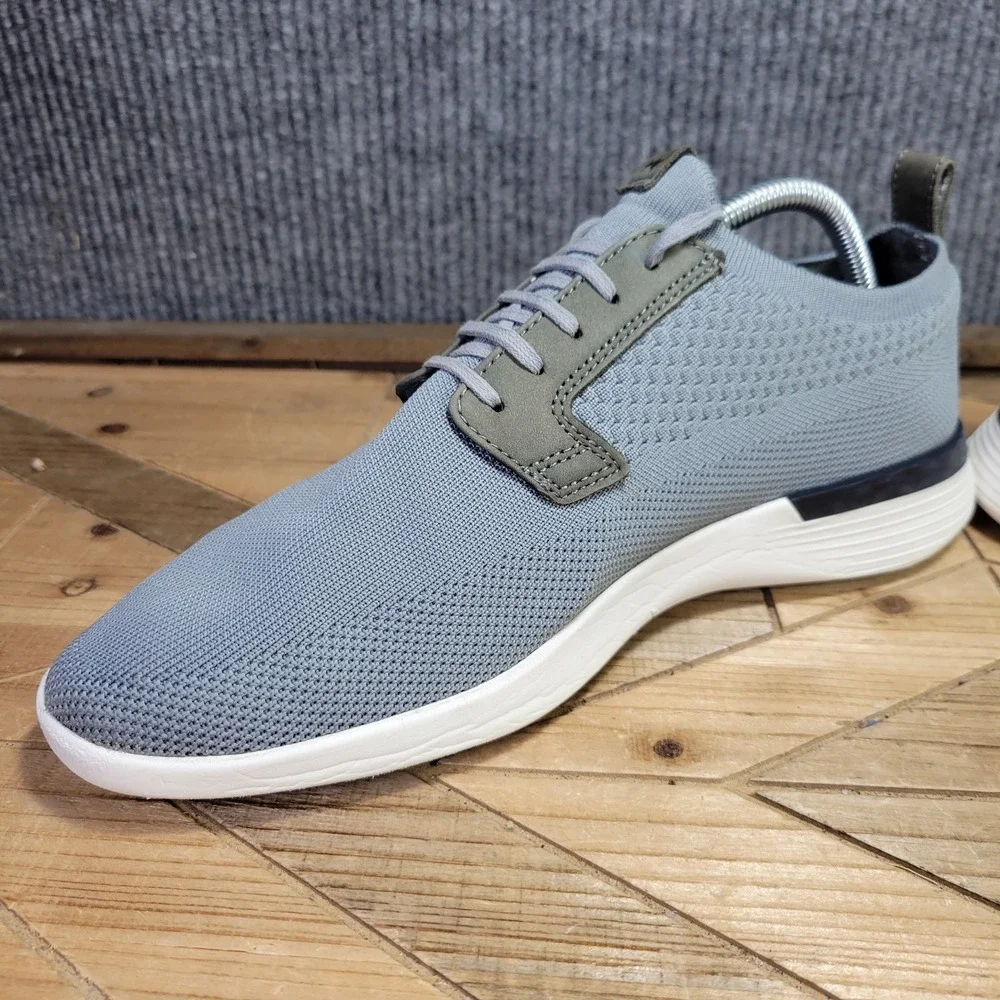 Wolf & Shepherd Swiftknit Derby Shoes Men's 11 Gray White Knit Comfort Sneakers